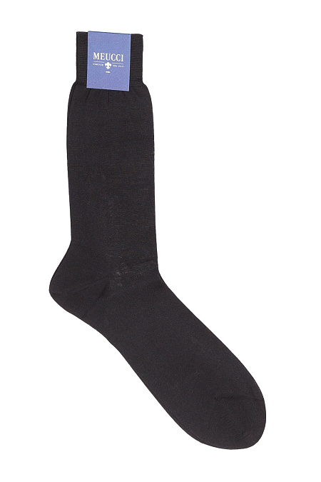 Носки для мужчин бренда Meucci (Италия), арт. 700 Nero - фото. Цвет: Черный. Купить в интернет-магазине https://shop.meucci.ru

