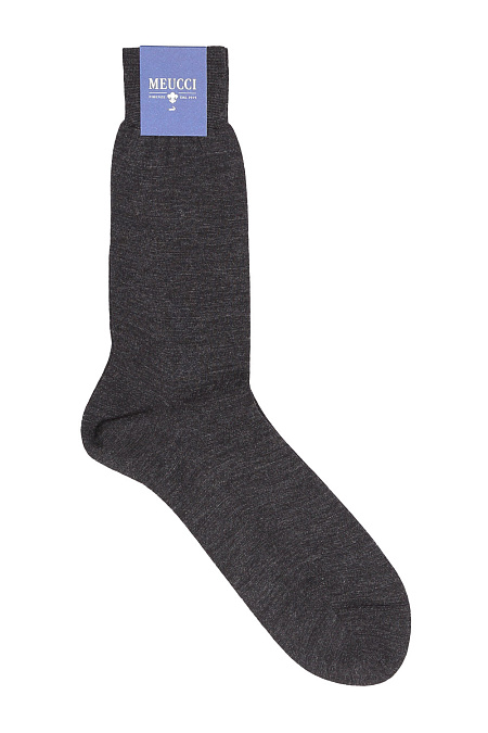 Носки для мужчин бренда Meucci (Италия), арт. 70 Fumo - фото. Цвет: Серый. Купить в интернет-магазине https://shop.meucci.ru
