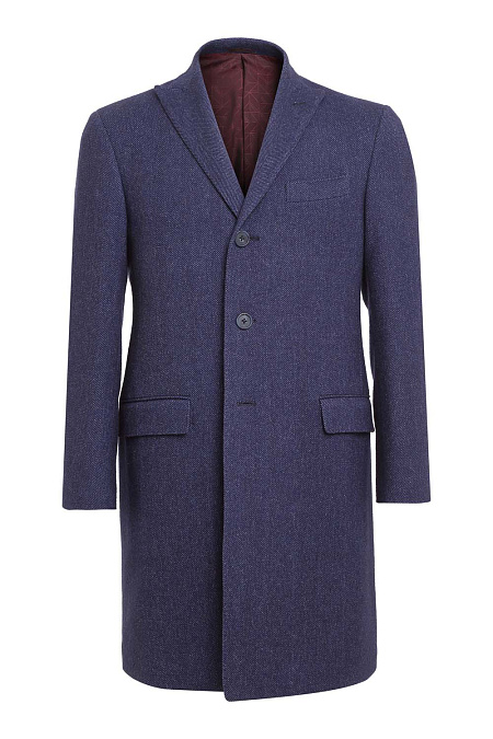 Пальто для мужчин бренда Meucci (Италия), арт. MI 5300271/4017 - фото. Цвет: Темно-синий. Купить в интернет-магазине https://shop.meucci.ru
