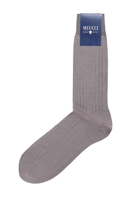Носки для мужчин бренда Meucci (Италия), арт. TR-1005/105 - фото. Цвет: светло-серый. Купить в интернет-магазине https://shop.meucci.ru
