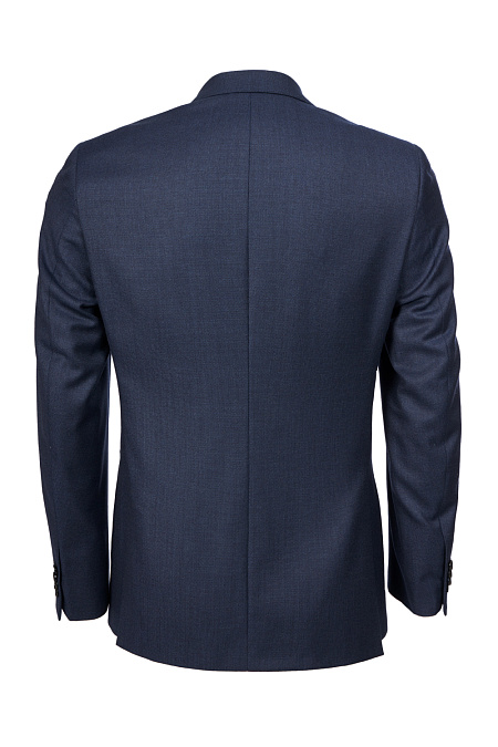 Мужской пиджак из шерсти тёмно-синий с микродизайном  Meucci (Италия), арт. MI 1200181/8050 - фото. Цвет: Тёмно-синий. Купить в интернет-магазине https://shop.meucci.ru
