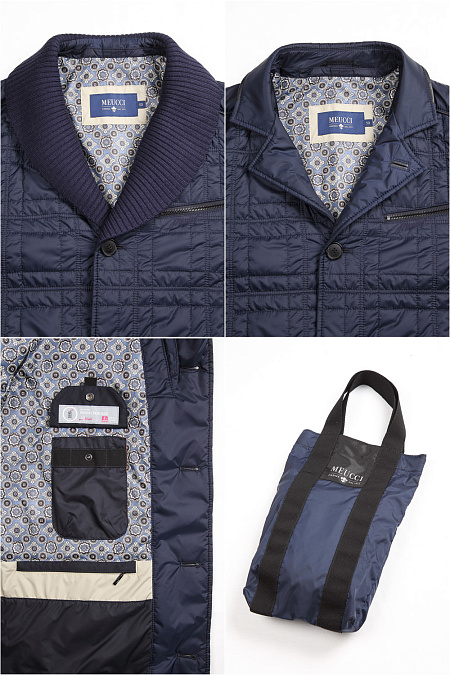 Куртка для мужчин бренда Meucci (Италия), арт. 4205 - фото. Цвет: Темно-синий. Купить в интернет-магазине https://shop.meucci.ru
