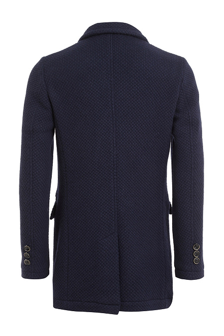 Пальто для мужчин бренда Meucci (Италия), арт. 3M106 CR00 NAVY - фото. Цвет: Темно-синий. Купить в интернет-магазине https://shop.meucci.ru
