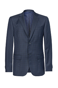 Летний пиджак темно-синего цвета с орнаментом  (NKP28)