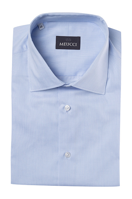 Модная мужская рубашка светло-голубая с микродизайном арт. SL 90202 R BAS 2191/141933K от Meucci (Италия) - фото. Цвет: Светло-голубой, микродизайн. Купить в интернет-магазине https://shop.meucci.ru

