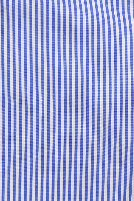 Модная мужская приталенная рубашка из тонкого хлопка арт. MS18047 от Meucci (Италия) - фото. Цвет: Синий в полоску. Купить в интернет-магазине https://shop.meucci.ru

