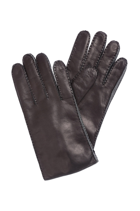 Черные кожаные перчатки для мужчин бренда Meucci (Италия), арт. ZU06BIS NERO - фото. Цвет: Черный. Купить в интернет-магазине https://shop.meucci.ru
