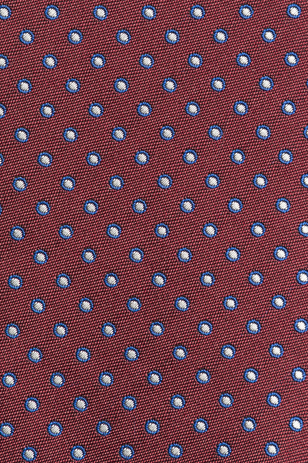Галстук бордового цвета с орнаментом для мужчин бренда Meucci (Италия), арт. EKM212202-110 - фото. Цвет: Бордовый, цветной орнамент. Купить в интернет-магазине https://shop.meucci.ru
