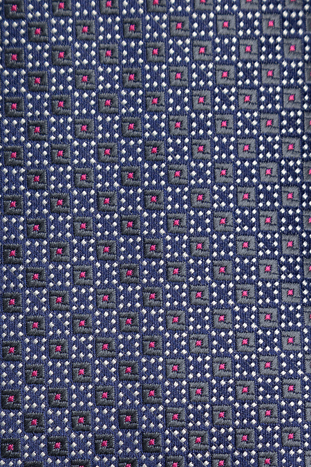 Синий галстук с мелким цветным орнаментом для мужчин бренда Meucci (Италия), арт. EKM212202-89 - фото. Цвет: Синий, цветной орнамент. Купить в интернет-магазине https://shop.meucci.ru
