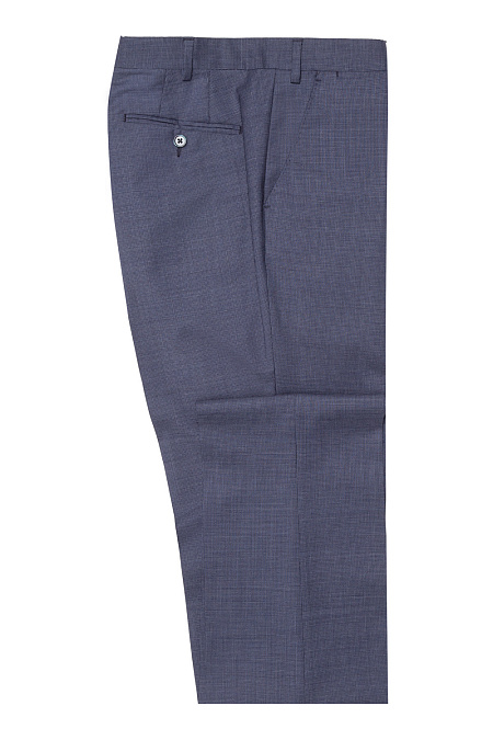 Мужские брендовые синие брюки из шерсти арт. MI 2200193/5009 Meucci (Италия) - фото. Цвет: Синий. Купить в интернет-магазине https://shop.meucci.ru
