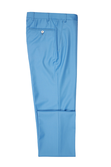 Мужские брендовые брюки арт. MI 30043/3087 Meucci (Италия) - фото. Цвет: Голубой. Купить в интернет-магазине https://shop.meucci.ru
