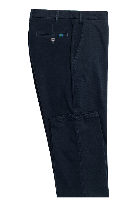 Мужские брендовые брюки тёмно синего цвета в стиле кэжуал  арт. 1350/02545/502 Meucci (Италия) - фото. Цвет: Тёмно-синий. Купить в интернет-магазине https://shop.meucci.ru
