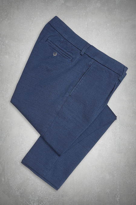 Мужские брендовые брюки арт. E161130 DARK BLEACH Meucci (Италия) - фото. Цвет: Синий. Купить в интернет-магазине https://shop.meucci.ru
