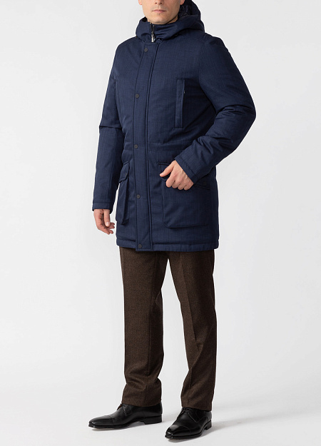 Куртка для мужчин бренда Meucci (Италия), арт. 2011 - фото. Цвет: Темно-синий. Купить в интернет-магазине https://shop.meucci.ru
