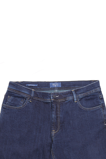 Мужские брендовые джинсы (regular fit) арт. MW17-1013 Meucci (Италия) - фото. Цвет: Темно-синий. Купить в интернет-магазине https://shop.meucci.ru
