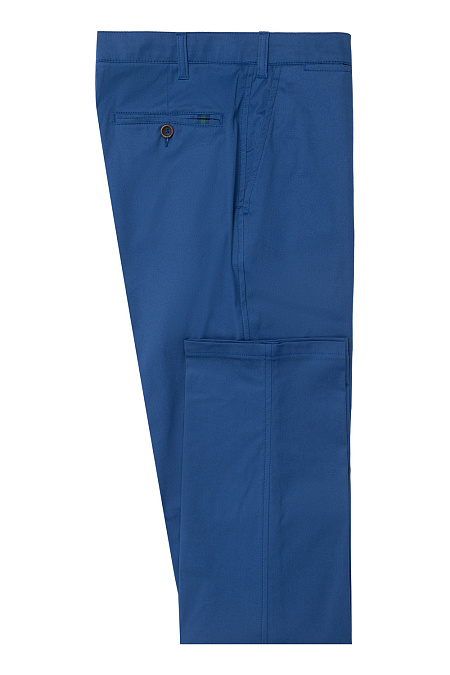 Мужские брендовые хлопковые брюки синего цвета арт. ZR1350/91500/501 Meucci (Италия) - фото. Цвет: Синий. Купить в интернет-магазине https://shop.meucci.ru
