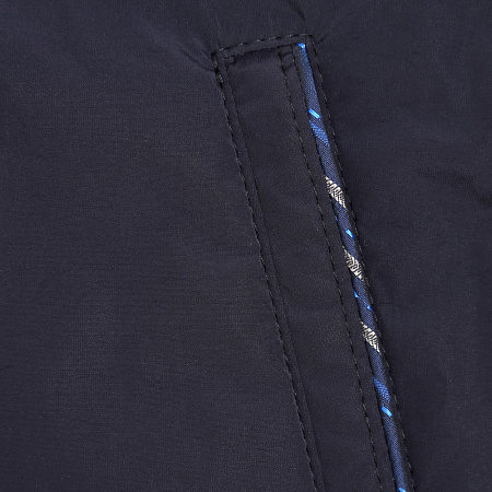 Укороченный пуховик без капюшона для мужчин бренда Meucci (Италия), арт. 4018 - фото. Цвет: Тёмно-синий. Купить в интернет-магазине https://shop.meucci.ru
