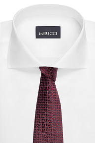 Шелковый галстук с мелким цветным орнаментом (EKM212202-49)