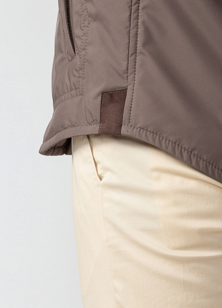 Демисезонная куртка для мужчин бренда Meucci (Италия), арт. 32212 - фото. Цвет: Коричневый. Купить в интернет-магазине https://shop.meucci.ru

