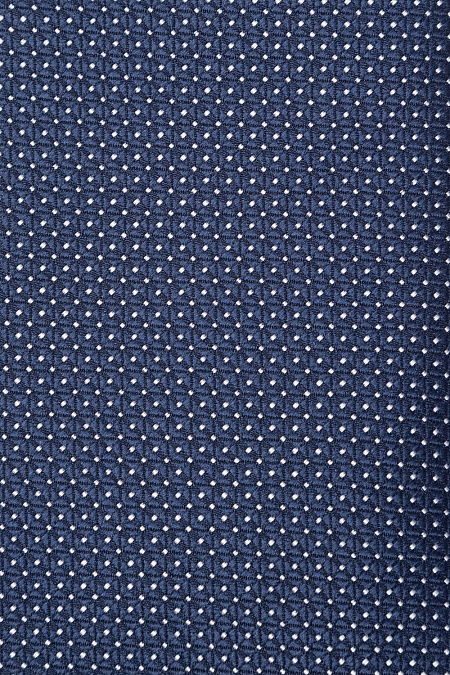 Синий галстук с орнаментом для мужчин бренда Meucci (Италия), арт. 03202006-44 - фото. Цвет: Темно-синий. Купить в интернет-магазине https://shop.meucci.ru
