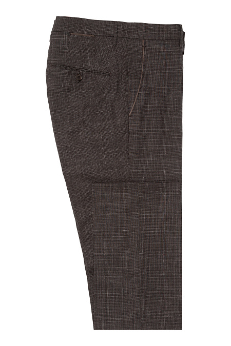 Мужские брендовые брюки арт. CM1356 BROWN Meucci (Италия) - фото. Цвет: Коричневый. Купить в интернет-магазине https://shop.meucci.ru
