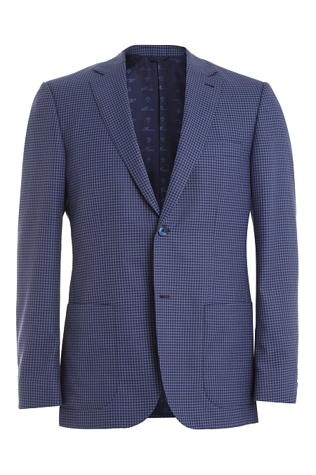 Шерстяной пиджак темно-синего цвета для мужчин бренда Meucci (Италия), арт. MI 1202173/1201 - фото. Цвет: Темно-синий. Купить в интернет-магазине https://shop.meucci.ru
