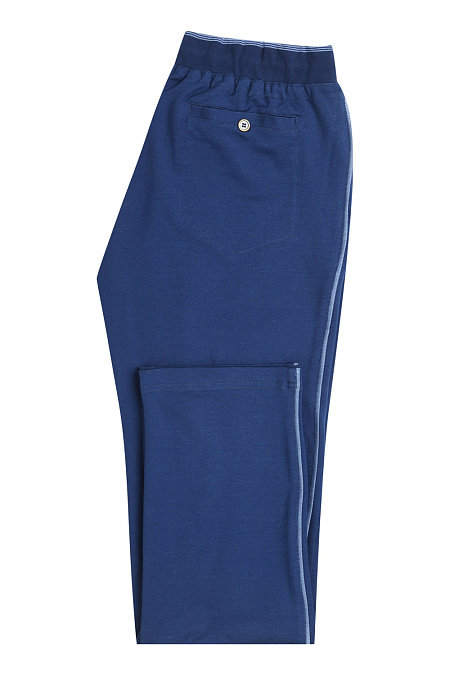 Мужские брендовые спортивные синие брюки арт. 2M710 FK00 BLU Meucci (Италия) - фото. Цвет: Синий. Купить в интернет-магазине https://shop.meucci.ru
