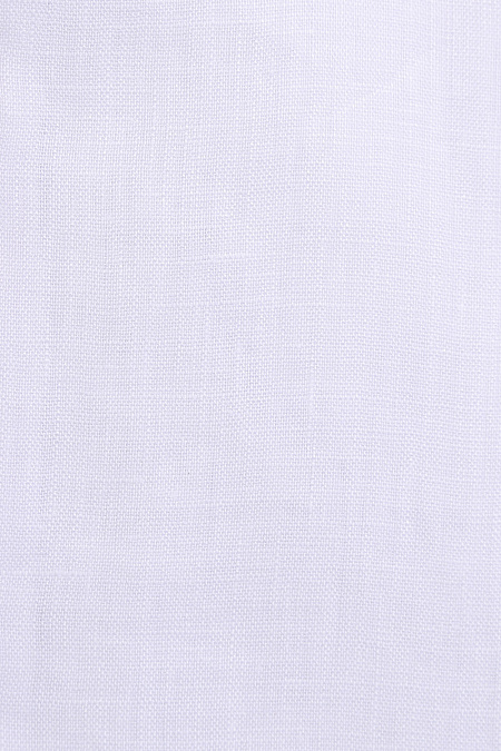 Модная мужская рубашка из льна с микроузором арт. MS18054 от Meucci (Италия) - фото. Цвет: Белый с микроузором. Купить в интернет-магазине https://shop.meucci.ru

