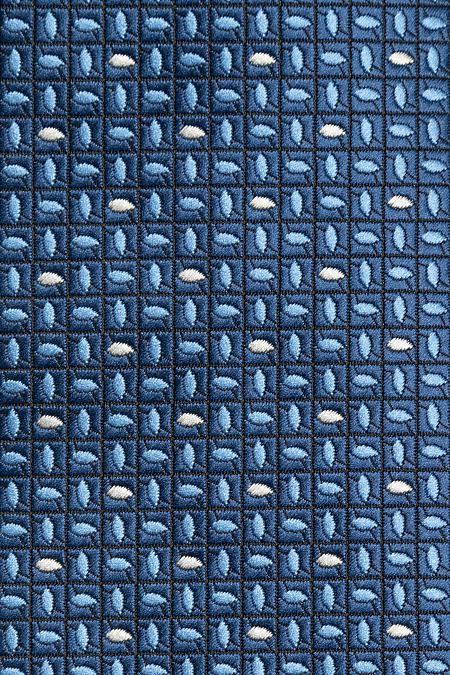 Темно-синий галстук с мелким цветным орнаментом для мужчин бренда Meucci (Италия), арт. EKM212202-84 - фото. Цвет: Темно-синий, цветной орнамент. Купить в интернет-магазине https://shop.meucci.ru
