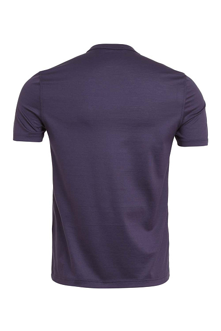 Темно-фиолетовая футболка для мужчин бренда Meucci (Италия), арт. 60155/74000/791 - фото. Цвет: Темно-фиолетовый. Купить в интернет-магазине https://shop.meucci.ru
