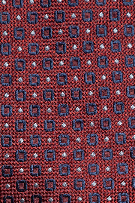 Бордовый галстук из шелка с цветным орнаментом для мужчин бренда Meucci (Италия), арт. EKM212202-31 - фото. Цвет: Бордовый, цветной орнамент. Купить в интернет-магазине https://shop.meucci.ru
