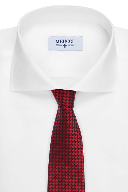 Шелковый галстук для мужчин бренда Meucci (Италия), арт. 46276/2 - фото. Цвет: Красный. Купить в интернет-магазине https://shop.meucci.ru
