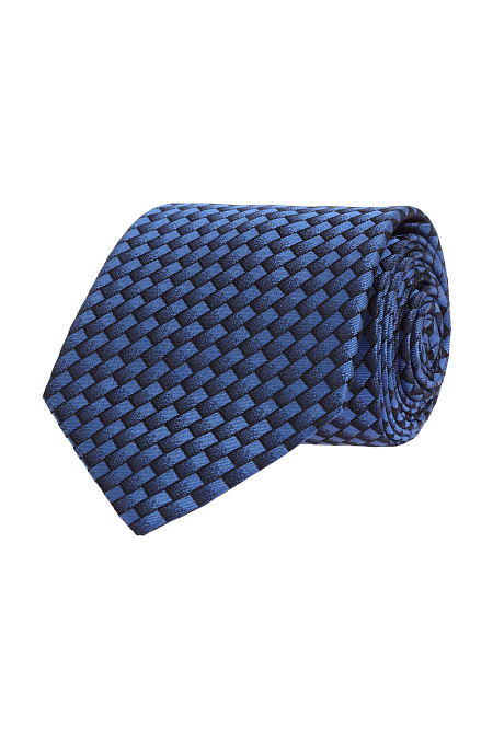 Шелковый галстук для мужчин бренда Meucci (Италия), арт. 46275/1 - фото. Цвет: Темно-синий. Купить в интернет-магазине https://shop.meucci.ru
