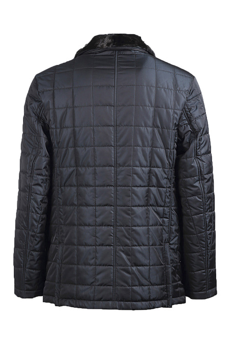 Утепленная стеганая куртка черно-синего цвета для мужчин бренда Meucci (Италия), арт. 1304/4 - фото. Цвет: Черно-синий. Купить в интернет-магазине https://shop.meucci.ru
