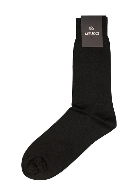 Черные классические носки для мужчин бренда Meucci (Италия), арт. RS02/01 - фото. Цвет: Черный. Купить в интернет-магазине https://shop.meucci.ru
