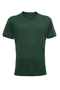 Шелковая футболка зеленого цвета (22FRTL4742 GREEN)