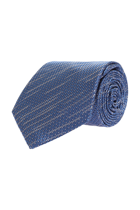 Шелковый галстук для мужчин бренда Meucci (Италия), арт. 46203/2 - фото. Цвет: Синий. Купить в интернет-магазине https://shop.meucci.ru
