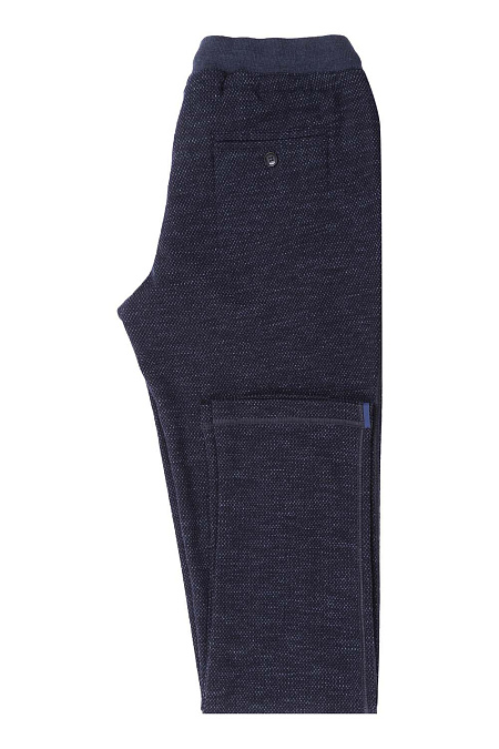 Мужские брендовые брюки трикотажные арт. 1M722PS00 NAVY Meucci (Италия) - фото. Цвет: Темно-синий. Купить в интернет-магазине https://shop.meucci.ru
