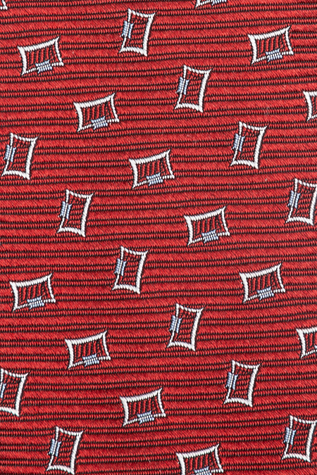 Галстук из шелка для мужчин бренда Meucci (Италия), арт. 40036/3 - фото. Цвет: Красный с рисунком. Купить в интернет-магазине https://shop.meucci.ru
