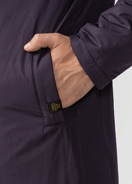 Двустороннее трикотажное пальто для мужчин бренда Meucci (Италия), арт. 5M350 MSTM NOTTE - фото. Цвет: Синий/темно-фиолетовый. Купить в интернет-магазине https://shop.meucci.ru

