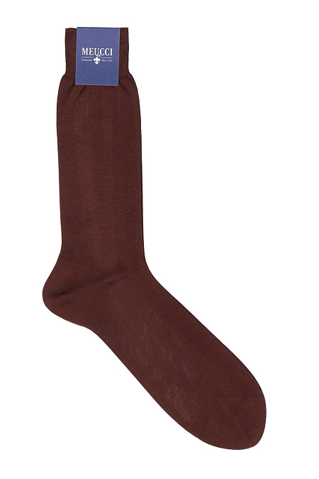 Носки для мужчин бренда Meucci (Италия), арт. 600 castoro - фото. Цвет: Коричневый. Купить в интернет-магазине https://shop.meucci.ru
