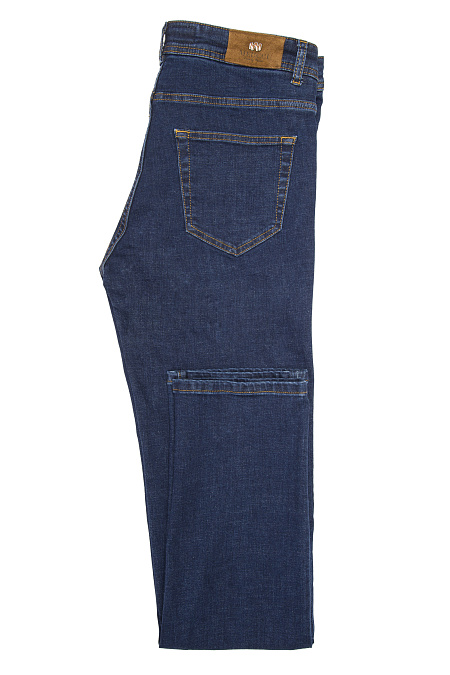 Мужские брендовые джинсы темно-синие зауженные книзу  арт. CA12JBl.Ye. 8 SL Meucci (Италия) - фото. Цвет: Темно-синий. Купить в интернет-магазине https://shop.meucci.ru
