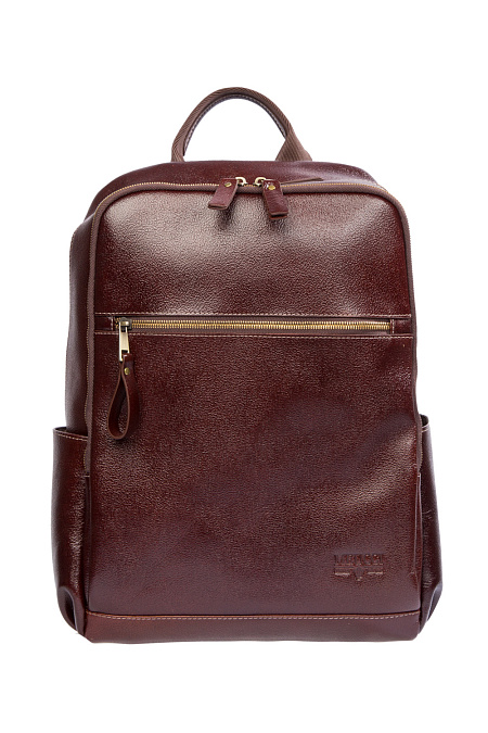 Кожаный рюкзак коричневый  для мужчин бренда Meucci (Италия), арт. O-78158 dk.Cognac - фото. Цвет: Коричневый. Купить в интернет-магазине https://shop.meucci.ru
