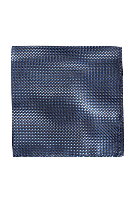 Шелковый платок темно-синего цвета для мужчин бренда Meucci (Италия), арт. 40128/1 - фото. Цвет: Темно-синий. Купить в интернет-магазине https://shop.meucci.ru

