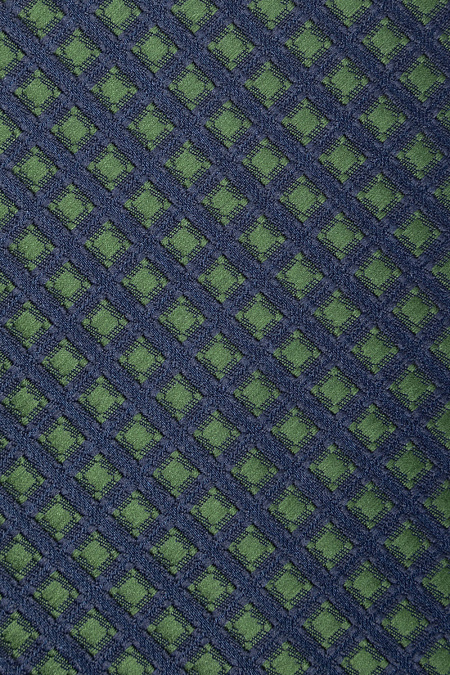 Галстук с сине-зеленым орнаментом для мужчин бренда Meucci (Италия), арт. 03202006-68 - фото. Цвет: Сине-зеленый орнамент. Купить в интернет-магазине https://shop.meucci.ru

