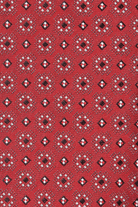 Красный галстук в мелкий узор для мужчин бренда Meucci (Италия), арт. 47024/3 - фото. Цвет: Красный. Купить в интернет-магазине https://shop.meucci.ru
