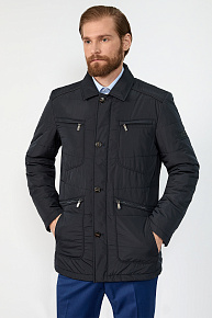 Утепленная стеганая куртка-пиджак  (4919)