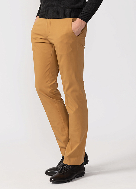 Мужские брюки в стиле casual MEUCCI (Италия), арт. LM1740X CARAMEL, цветсветло-коричневый, модная коллекция Весна-Лето - купить в Москве винтернет-магазине MEUCCI