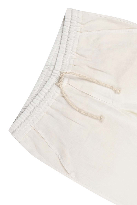 Мужские брендовые брюки арт. LM104 WHITE Meucci (Италия) - фото. Цвет: Белый с оттенком слоновой кости. Купить в интернет-магазине https://shop.meucci.ru
