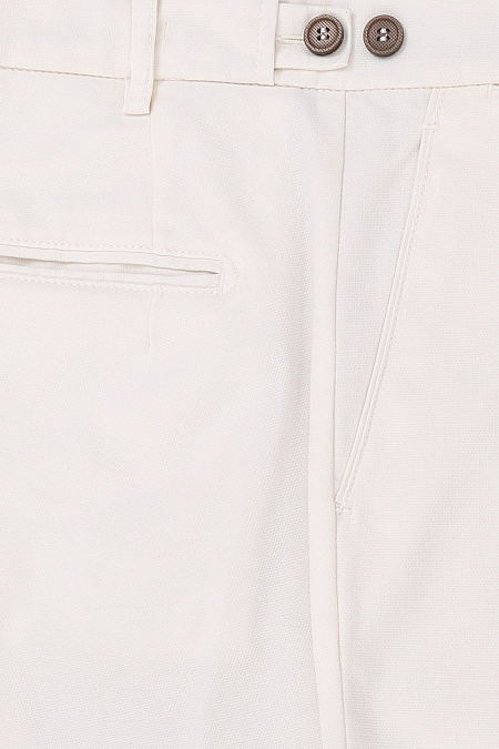 Мужские брендовые брюки арт. CR0120X PANNA Meucci (Италия) - фото. Цвет: Белый. Купить в интернет-магазине https://shop.meucci.ru
